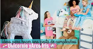 #29 globos de cumpleaños en forma de unicornio. 30 Ideas Para Hacer Un Cumpleanos De Unicornios Y Arco Iris La Espatula Verde