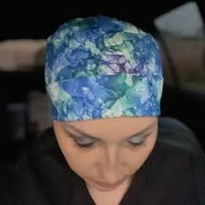 Black Floral Scrub Cap, Scrub Hat, Scrub Cap for Women, Scrub Hat for  Women, Pixie Scrub Hat