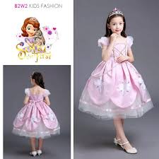 Stelan anak perempuan aneka stelan anak perempuan baju. Baju Dress Pesta Princess Sophia Gaun Pesta Anak Perempuan Import Kostum Putri Sofia Shopee Indonesia