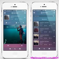 Tune Tracker Mobile App Tune Tracker Mobile App Design Music App Design With Approx 15 Screens For Ios Platform Mobile App Design Music App Design Music App