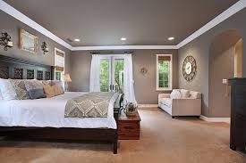 Paint The Ceiling The Same Color As The Walls And Separate With Crown Molding I M Really Liking This Idea Relaxing Master Bedroom Bedroom Colors Home