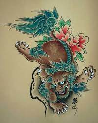 Tattoo Lion Traditional Foo Dog 53 Ideas Foo Dog Tattoo Foo Dog Fu Dogs