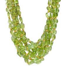 Peggy Stephaich Guinness Multi Strand Peridot Bead Necklace Beautiful Beaded Necklaces Beaded Necklace Peridot Necklace