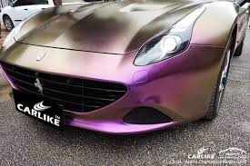 Compare the aston martin dbs, ferrari gtc4lusso t, and lamborghini aventador ultimae side by side to see differences in performance, pricing, features and more Cl Ce 01 Matte Chameleon Purple To Gold Car Wrap Gloss For Ferrari Sino Vinyl
