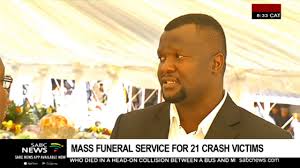 ☠ @orlandopirates is saddened by the passing of tsepo tshola. Mass Funeral Service Is Underway For 21 Crash Victims In Limpopo Youtube