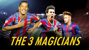 With him, the team has won la liga 10 … Ronaldinho Lionel Messi Neymar Jr Barcelona S Past Present Future The 3 Magicians Hd Youtube