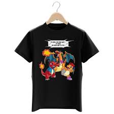You will often see it written like this: T Shirt Enfant Noir Pokemon Parodique Dracaufeu Reptincel Et Salameche Ce Soir On Vous Met Le Feu Parodie Pokemon Noir Cdiscount Pret A Porter