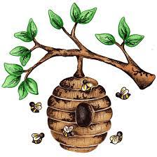 Beehive Images For Bee Hive In Tree Clip Art Beehive Art Bee Art Bee Drawing