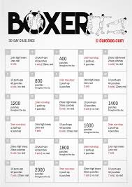30 Day Boxer Challenge By Darebee 30 Day Pushup Challenge 30 Day Push Up 30 Day Workout Challenge