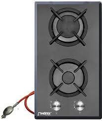 Phonix Domino Gaskochfeld Einbau Kochfeld Glas Gaskocher 2 Flammig Autark Campingkocher Propangas Erdgas Inkl Gasschlauch Gaskochfeld Gasschlauch Gaskocher