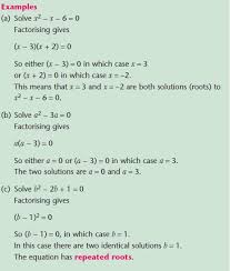 The worksheets on this page are designed to be solved using the factoring method (though you could use the formula method to solve the equations if you wish). Quadratic Equations Mathematics Gcse Revision