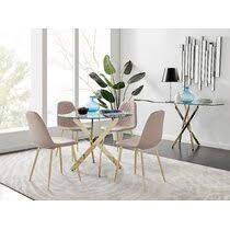 Extending dining table and chairs ukc registration gold. Gold Dining Table Sets You Ll Love Wayfair Co Uk