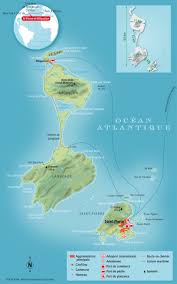 The first map that showed saint pierre and miquelon was the mappa mundi of 1500 created by juan de la cosa, where they were labelled 'illa de la trenidat'. Saint Pierre And Miquelon Map Populationdata Net