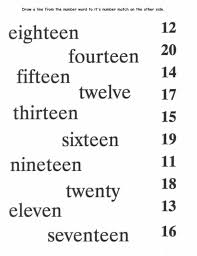 Number 1 20 Worksheets Number Words Worksheets Number Words English Worksheets For Kids