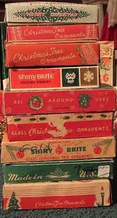 Miltonbsauer Vintage Ornament Boxes Vintage Christmas Ornaments Vintage Holiday Vintage Christmas Decorations