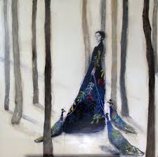 The Birds Work For The Bourgeoisie Painting Sunset Elusive Muse Presents The Work Of Dominique Fortin Painter Art Artist Female Art