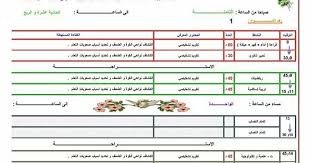 نموذج ملئ الكراس اليومي لاسبوع التقويم التشخيصي من الاحد الى الخميس Education Generation Periodic Table