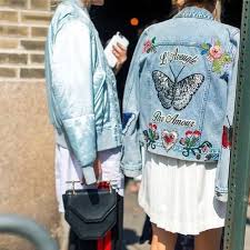 L Aveugle Par Amour Denim Gucci Jacket Captured By Diegozuko At The Nyfw Fashion Fashion Week Street Style