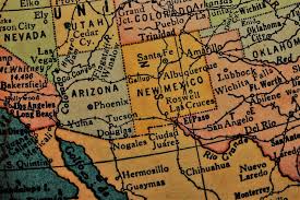 The diocese is headquartered in missouri city, texas. Hd Wallpaper Map Chart New Mexico Southwest America Usa Southwest Map Wallpaper Flare