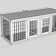 Diy Plans Medium Wooden Double Dog Kennel Digital Plans Only Diy Dog Crate Diy Dog Kennel Wooden Dog Crate