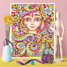 We've got over 4 amazing designs that are perfect for kids of all ages. Enchanted Faces Coloring Pages Printable Female Coloring Pages For Adults Teens And Kids Art Is Fun