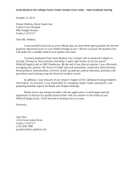 Examples Of Nursing Cover Letters New Grad Sample Cover Letter