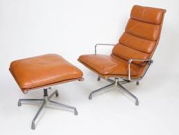 Rare 1970 S Eames Herman Miller Soft Pad Lounge Chair With Ottoman Cognac Lounge Sessel Eames Esszimmerstuhle Leder