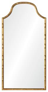 The modern minimalist architecture of the villa has been enhanced with rich textures and feels of the fabrics and the warm and bright tones of the gold metal that highlights the main areas of the open space ground floor it has accents of natural stones in key areas such as the waterfall. Celerie Kimble Bamboo Mirror Transitional Wall Mirrors By Premium Home Interior Houzz