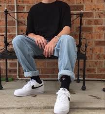 Nike Men S Air Force 1 Low Sneaker Streetwear Men Outfits Indie Outfits Mens Trendy Outfits