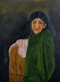 Painting christmas decorations craft ideas 28+ ideas. Buy Sad Woman Painting At Lowest Price By Mamta Pandey