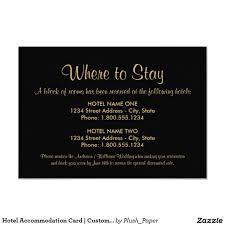 Create Your Own Invitation Zazzle Com Accommodations Card Wedding Invitation Inserts Wedding Accommodations