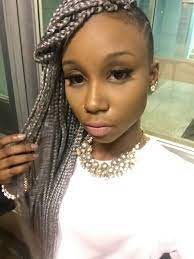 Grey Braid Side Shave Cute Braids With Weave Braids With Shaved Sides Braid Styles