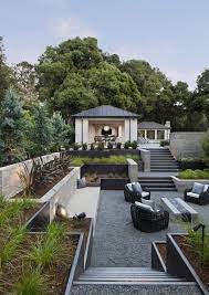 Atherton Woodlands Backyard Backyard Landscaping Designs Sloped Garden