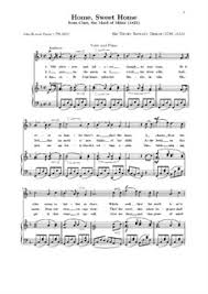 Music Sheet Home Sweet Home Violin Sheet Music