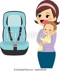 Baby Car Seat Beautiful Young Mother Holding Baby Next To Baby Car Seat Canstock