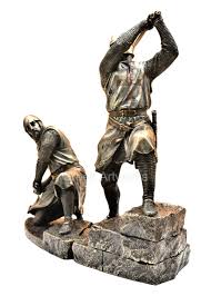 4.4 out of 5 stars. Set Of 2 Crusaders Knights Fight Warriors Statue Sculpture Figure Bronze Finish Greek Artworks