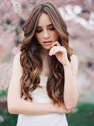 Use a brush to smooth your hair out on your head, and flatten any bumps. Wedding Hair Inspiration 12 Ways To Wear Your Long Hair Down Hair Styles Wedding Hair Inspiration Long Hair Styles