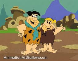 Want to discover art related to fred_flintstone? Animation Other Publicity Cel On Production Background Of Fred Flintstone With Barney Rubble Hbmcs16publicity Cel On Production Backgroundfred Flintstone