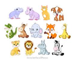 Cute Animal Clipart Kids Clipart Cute Clipart Safari Animal Etsy In 2021 Cute Animal Clipart Cute Wild Animals Animal Clipart