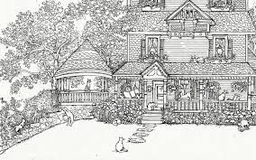 Coloring is making a comeback in a huge way. Adult Coloring Page House Of Cats Instant Etsy