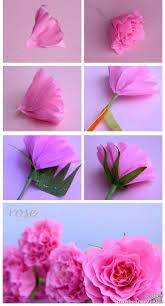 Passo A Passo Flores De Papel Crepom Flores De Papel Crepom Rosas De Papel Crepom Decoracao Com Papel Crepom