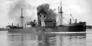 engines and went back to sea ...