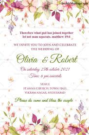Details & free returns return this item for free. They Are No Longer Two But One White Floral Theme Christian Wedding Invitation Card Seemymarriage