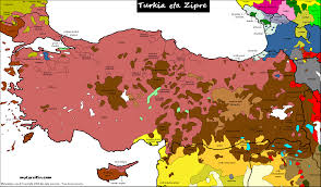 This map was created by a user. Turkey Cyprus Carte Linguistique Linguistic Map