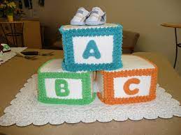 Horse mats now, which can be a perfect gift for baby shower. Baby Blocks Cake Cakes By Q