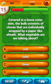 Use it or lose it they say, and that is certainly true when it. Food Fun Trivia Questions Quiz For Android Apk Download