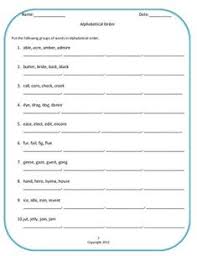 Free printable abc order for second graders : 220 Abc Order Ideas Abc Order Abc Abc Order Worksheet