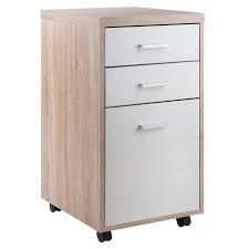 Winsome Kenner Mobile File Cabinet 3 Drawers Reclaimed Wood White Finish Walmart Canada