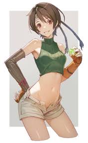 decoponmagi, final fantasy, final fantasy vii, yuffie kisaragi, 1girl -  Anime R34