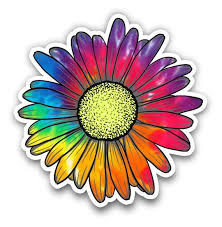 Tie dye hippie bag often contain many embellishments and design elements to elevate one's style quotient. Daisy Flower Rainbow Tie Dye Sticker Car Motorcycle Bicycle Etsy In 2021 Tie Dye Sticker Tie Dye Tattoo Stickers